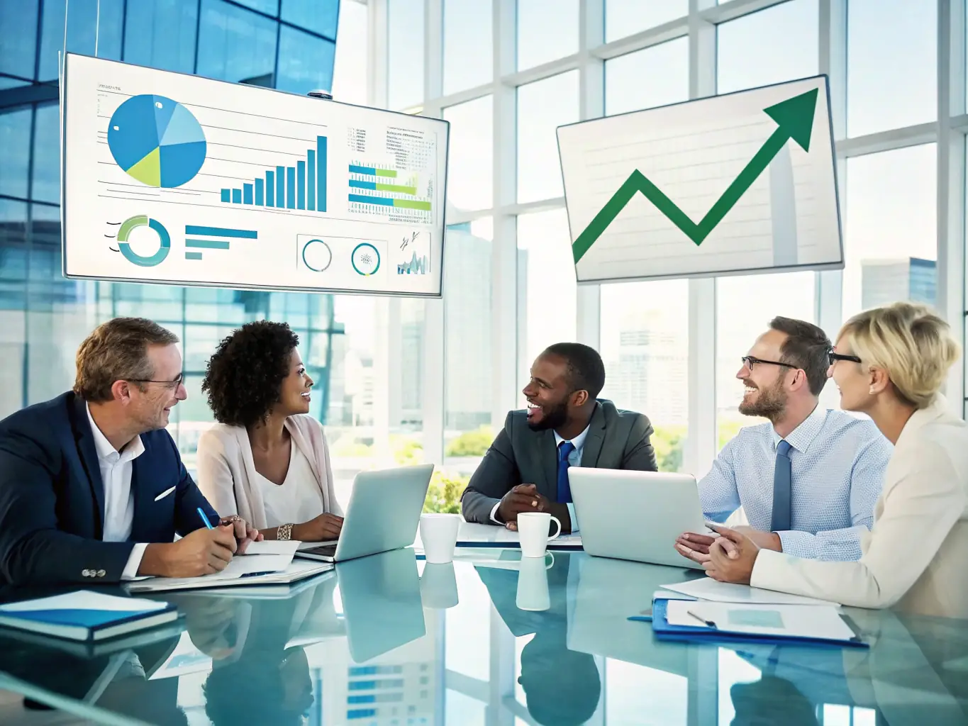 A diverse group of entrepreneurs collaborating on strategies to grow their businesses with the help of PaymentTech's personal loan options, emphasizing the accessibility and flexibility of PaymentTech's financial support.